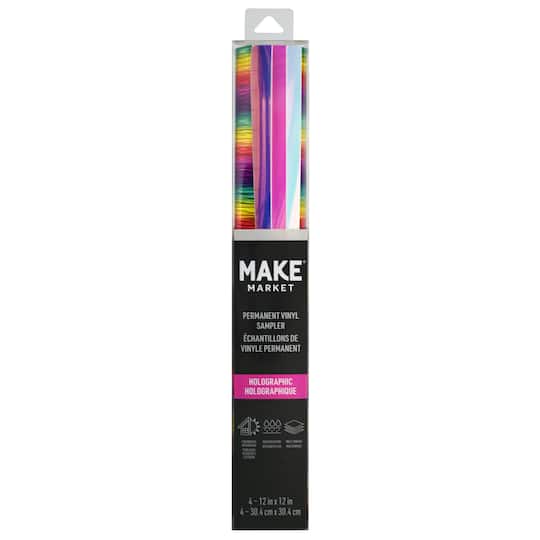 12" x 12" Permanent Holographic Vinyl Sampler by Make Market®